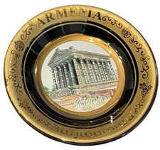 New Armenia Garni Temple Gold Navy Small Handmade 2 x 2 Magnet Fridge Decor picture