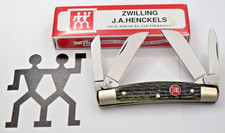 JA HENCKELS GERMANY Medium Congress  Knife - Jigged Green Bone Handles - Mint picture