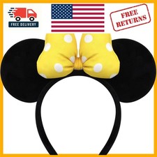 Charming Handmade Mouse Ears Headband with Polka Dots - Gift for Disney Lovers picture