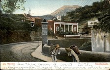 Guanajuato Street Scene Airbrushed J.C.S. c1900s-10s Vintage Postcard picture
