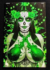 Gore Noir Fright Weaver Sugar Skull Green Leather Variant Surtur Master Copy picture