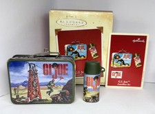 2002 Hallmark G.I. Joe Lunchbox And Thermos Ornament Vtg  Collector Gift picture