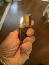 Rare S.T. Dupont Line 1 Large-70s Kanji Edition-Black Lacquer & Gold WORKING picture
