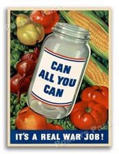 “Can All You Can” 1943 Vintage Style World War 2 Poster - 18x24 picture