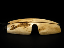 Eskimo Snow Goggles, Yupik Hand Made Sunglasses, Inuit Style Goggles #5 picture