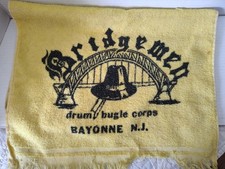 Vintage Bayonne Bridgemen DCI  Drum Corps International Towel Cannon USA READ picture