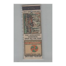 Matchbook Cover 1920s Safety First The Ahwahnee Yosemite National Park picture