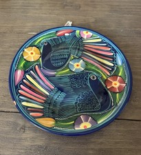 Vintage Tonala Mexican Folk Art Plate 12