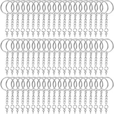 360Pcs Keychain Hardware Set Bulk Rings Chains Jump Rings Screw Eye Pins DIY picture