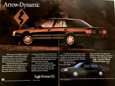 1990 Jeep Eagle Premier ES Two Page Print Ad Arrow Dynamic picture