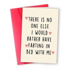 Funny Valentines Day Gift for Him or Her, Farting Love Card for Couples WY-170 picture