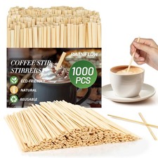 RAINFLOW 1000PCS Coffee Stirrers - Coffee Stir Sticks 5.5 Inch picture