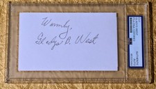 Gladys West Autograph Signed Legendary U S. Navy Mathematician  picture