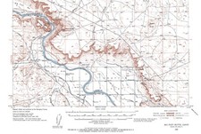 Big Foot Butte Quadrangle, Idaho 1948 Topo Map USGS 15 Minute Topographic picture