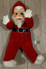 Rubber Face Gunderful Creations Laughing Santa Plush NOT WORKING *FREE SHIPPING* picture