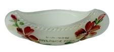 RIVERSIDE PARK  MA Massachusetts  Souvenir ANTIQUE DEPRESSION Glass BOAT TRINKET picture