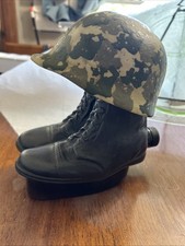 Vintage 1975 Jim Beam Helmet & Boots US Army Liquor Decanter picture