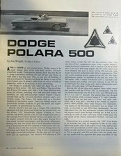 1963 Road Test Dodge Polara 500 illustrated picture