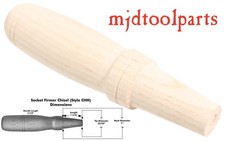 Amish Turned Hickory Socket Firmer Chisel Handle - Style CHH - mjdtoolparts picture