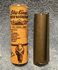 Vtg 1952 Sky King Detecto Microscope & Map Peter Pan Peanut Butter Premium picture