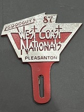 1987 Goodguys West Coast Nationals License Plate Topper Pleasanton CA Custom Car picture