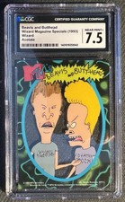 1993 Beavis Butt-Head Wizard Acetate CGC 7.5 NM+ MTV Rookie Promo picture