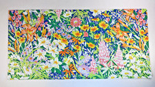 2 NEW Vintage MARTEX KING PILLOWCASES - 70s 80s HIGHLAND GARDEN Fabric FLORAL picture