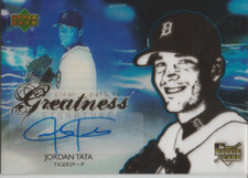 Jordan Tata 2006 UD Clear Path to Greatness rookie RC autograph auto card 92 picture