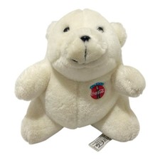 Coca-Cola Polar Bear Plush Stuffed Animal 7” White Vintage 1993 Coke Collectible picture