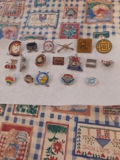 Vintage Hockey Lapel Pins Lot 18pc Snoopy Mt Lebanon Canada USA Teams Pins picture