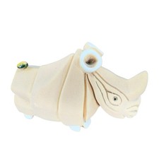 Artesania Rinconada Figurine Made In Uruguay Marked Whimsical Rhinoceroses Rhino picture
