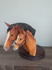 Vintage Fred Stone Mare &Foal Horse Head Bust #192/2500 (1984) 7