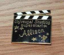 Black & White Universal Studios Superstar Allison Name Clapboard Pin  picture