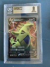 2021 Pokemon SWSH Fusion Strike Tyranitar V #158 picture