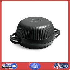 Tramontina 2-Piece Enameled Cast Iron Bread Oven Flip Design Black picture
