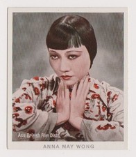 Anna May Wong 1934 Haus Bergmann German Tobacco Card #52 Film Star picture