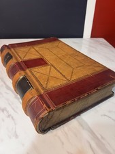 Antique 1893-94 Railroad Freight Ledger Pontiac MI Leather Bound Account Book picture