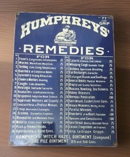 Vintage Andy Rooney Humphreys' Remedies Porcelain Sign 12in. × 17in. picture