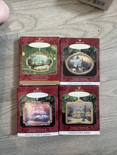 4  Hallmark Keepsake Thomas Kinkaid Collector Series  Painter of Light ornament picture