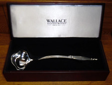 Tarnished Wallace Silversmiths Silverplate Punch Ladle - WAS178 picture