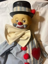 Circus Clown Collectible Doll Gloomy Sad Hobo Shelf Sitter Top Hat 21