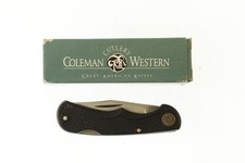 Vintage Coleman Western 516 Lock Blade Folding Knife 2 15/16