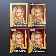 PopCardz 2008 Hayden Panettiere Lot #33  (1) Gold card, (3) base cards. picture