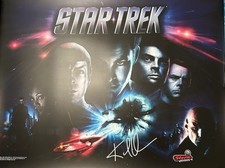 Rare/Hard To Find. Stern Pinball Translite. Star Trek. Hand Signed Karl Urban. picture
