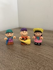 Vintage Peanuts Farm Figures Lot of 3 Linus Charlie Brown Lucy UFS 1966 picture