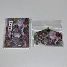 Kyo Yuzen Camellia Peony Guren Goshuin Book Ema Set Black Shadow Used Age14+ picture