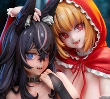 Lovely Little Red Riding Hood & Wolf 8.2In 1/5 Painted Figure Anime Model picture