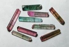 Bi colour jewelery size tourmaline crystals - 32 Carats picture