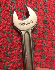 Vintage Indestro Tools - 1/2 x 9/16 Double Open End Wrench. NOS P725B picture