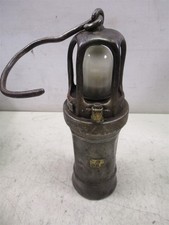 Vintage Early 20th Century 'Bucket Type' Electric Miner's Safety Lamp picture
